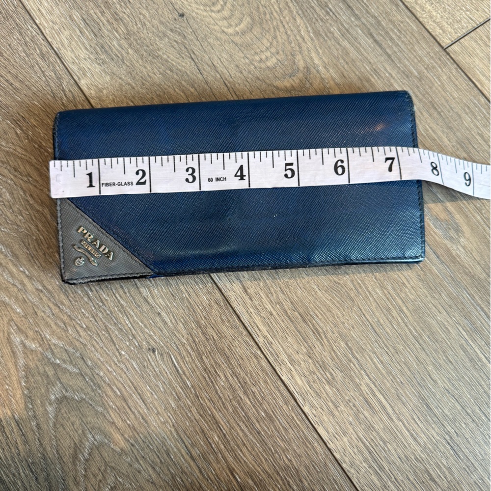 Vintage Prada Blue Leather Wallet - Picture 13 of 16